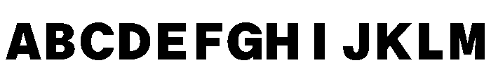 ABCOracleTriple Black Font UPPERCASE