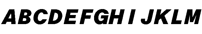 ABCOracleTriple BlackItalic Font UPPERCASE
