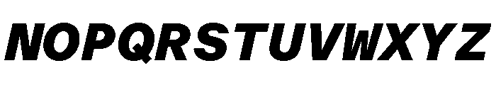 ABCOracleTriple BlackItalic Font UPPERCASE