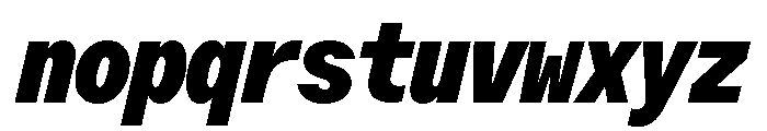 ABCOracleTriple BlackItalic Font LOWERCASE