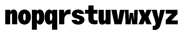 ABCOracleTriple Black Font LOWERCASE