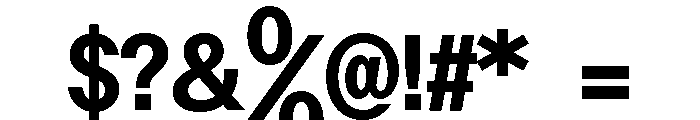 ABCOracleTriple Bold Font OTHER CHARS