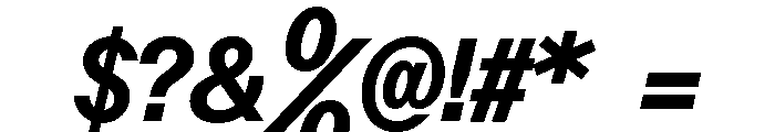 ABCOracleTriple BoldItalic Font OTHER CHARS