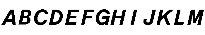 ABCOracleTriple BoldItalic Font UPPERCASE