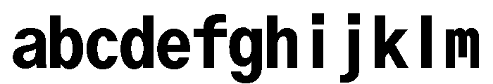 ABCOracleTriple Bold FONT