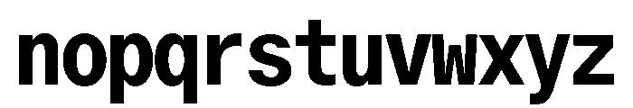 ABCOracleTriple Bold Font LOWERCASE
