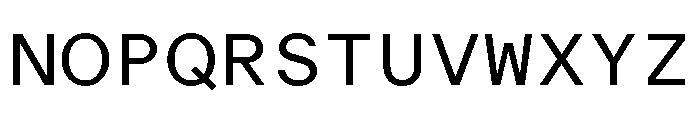 ABCOracleTriple Book Font UPPERCASE