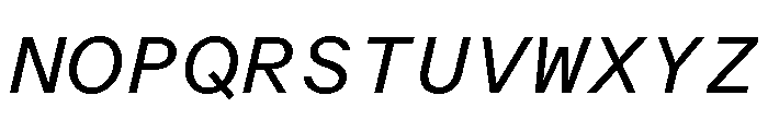 ABCOracleTriple BookItalic Font UPPERCASE