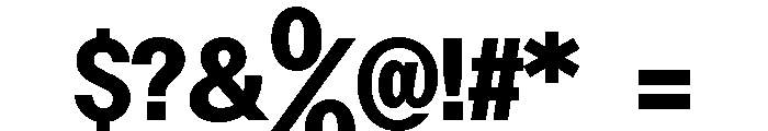 ABCOracleTriple Heavy Font OTHER CHARS