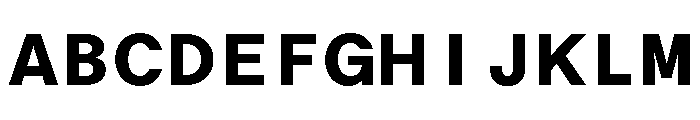 ABCOracleTriple Heavy Font UPPERCASE