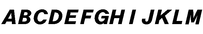 ABCOracleTriple HeavyItalic Font UPPERCASE