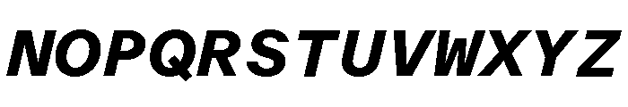ABCOracleTriple HeavyItalic Font UPPERCASE