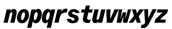 ABCOracleTriple HeavyItalic Font LOWERCASE