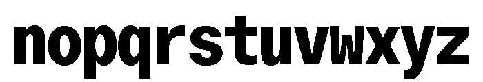 ABCOracleTriple Heavy Font LOWERCASE