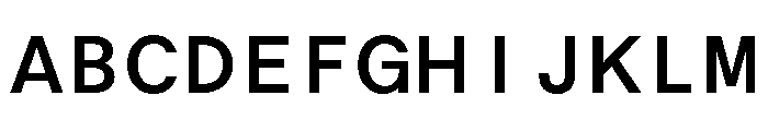 ABCOracleTriple Medium Font UPPERCASE