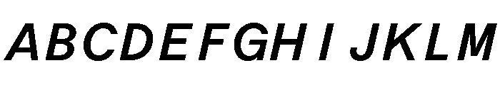 ABCOracleTriple MediumItalic Font UPPERCASE
