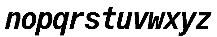 ABCOracleTriple MediumItalic Font LOWERCASE