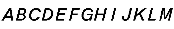 ABCOracleTriple RegularItalic Font UPPERCASE