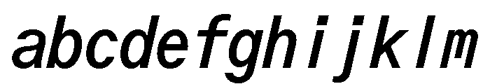 ABCOracleTriple RegularItalic FONT