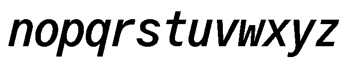 ABCOracleTriple RegularItalic Font LOWERCASE