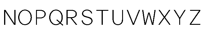 ABCOracleTriple Thin Font UPPERCASE