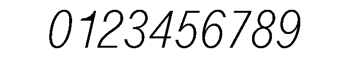ABCOracleTriple ThinItalic Font OTHER CHARS