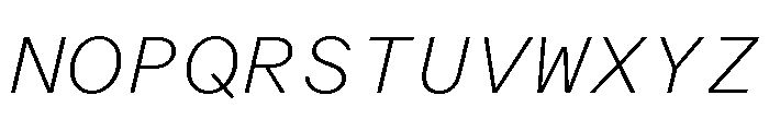 ABCOracleTriple ThinItalic Font UPPERCASE