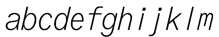 ABCOracleTriple ThinItalic FONT