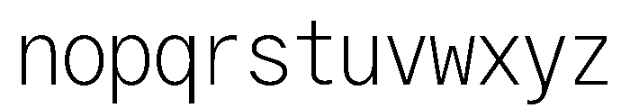 ABCOracleTriple Thin Font LOWERCASE