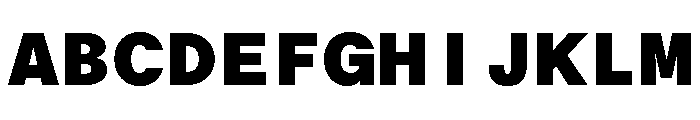 ABCOracleTriple Ultra Font UPPERCASE