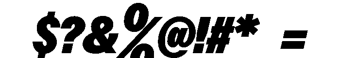 ABCOracleTriple UltraItalic Font OTHER CHARS