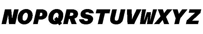 ABCOracleTriple UltraItalic Font UPPERCASE