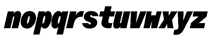 ABCOracleTriple UltraItalic Font LOWERCASE