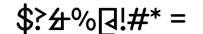 ABCPalomaVariable Regular Font OTHER CHARS