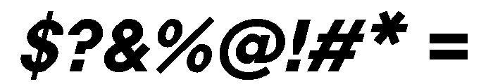 ABCProphet BoldItalic Font OTHER CHARS