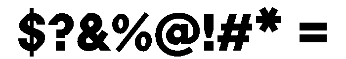 ABCProphet Extrabold Font OTHER CHARS