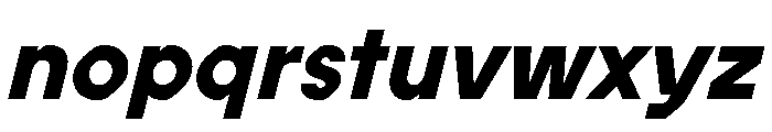 ABCProphet ExtraboldItalic Font LOWERCASE