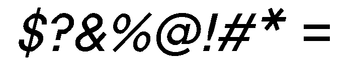 ABCProphet RegularItalic Font OTHER CHARS