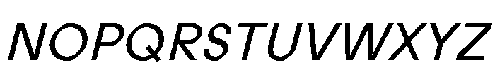 ABCProphet RegularItalic Font UPPERCASE