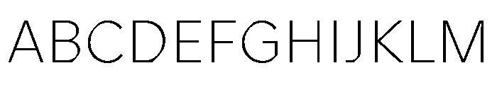 ABCProphet Thin Font UPPERCASE