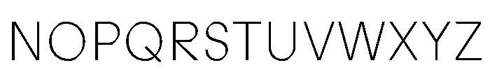 ABCProphet Thin Font UPPERCASE