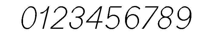 ABCProphet ThinIta Font OTHER CHARS