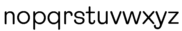 ABCPublisherRoundedSansWidthsVariable Regular Font LOWERCASE