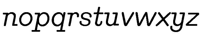 ABCPublisherRoundedSlabWidthsVariable RegularItalic Font LOWERCASE