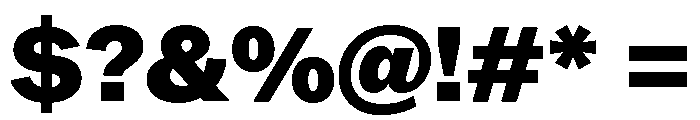 ABCROM Black Font OTHER CHARS