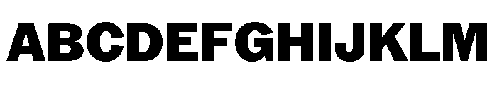 ABCROM Black Font UPPERCASE
