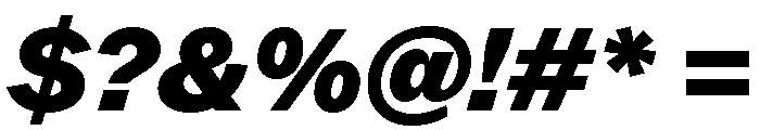ABCROM BlackItalic Font OTHER CHARS