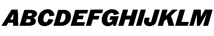 ABCROM BlackItalic Font UPPERCASE