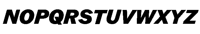 ABCROM BlackItalic Font UPPERCASE