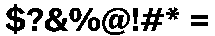 ABCROM Bold Font OTHER CHARS